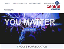 Tablet Screenshot of centralministries.com